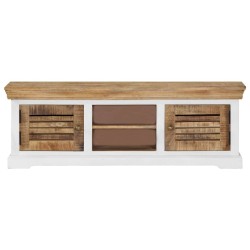 vidaXL TV-Schrank 118 x 30 x 40 cm Massivholz Mango