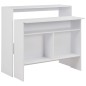 vidaXL Bartisch mit 2 Tischplatten Weiß 130x40x120 cm vidaXL Bartisch mit 2 Tischplatten Weiß 130x40x120 cm