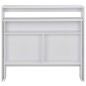 vidaXL Bartisch mit 2 Tischplatten Weiß 130x40x120 cm vidaXL Bartisch mit 2 Tischplatten Weiß 130x40x120 cm