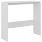 vidaXL Bartisch mit 2 Tischplatten Weiß 130x40x120 cm vidaXL Bartisch mit 2 Tischplatten Weiß 130x40x120 cm