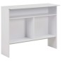 vidaXL Bartisch mit 2 Tischplatten Weiß 130x40x120 cm vidaXL Bartisch mit 2 Tischplatten Weiß 130x40x120 cm