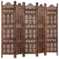 vidaXL 5-tlg. Raumteiler Handgeschnitzt Braun 200×165 cm Mangoholz vidaXL 5-tlg. Raumteiler Handgeschnitzt Braun 200×165 cm Mangoholz