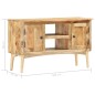 vidaXL Sideboard 100 x 35 x 60 cm Massivholz Mango vidaXL Sideboard 100 x 35 x 60 cm Massivholz Mango