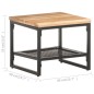 vidaXL Beistelltisch 40x40x35 cm Akazie Massivholz vidaXL Beistelltisch 40x40x35 cm Akazie Massivholz