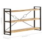 vidaXL Bücherregal 3 Fächer 140x30x80 cm Mango Massivholz vidaXL Bücherregal 3 Fächer 140x30x80 cm Mango Massivholz