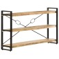 vidaXL Bücherregal 3 Fächer 140x30x80 cm Mango Massivholz vidaXL Bücherregal 3 Fächer 140x30x80 cm Mango Massivholz