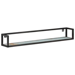 vidaXL Wandregale 2 Stk. 120 cm Altholz Massiv