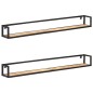 vidaXL Wandregale 2 Stk. 160 cm Raues Mangoholz vidaXL Wandregale 2 Stk. 160 cm Raues Mangoholz
