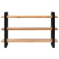 vidaXL Sideboard mit 3 Regalböden 120x40x75 cm Akazie Massivholz vidaXL Sideboard mit 3 Regalböden 120x40x75 cm Akazie Massivholz