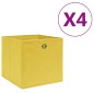 vidaXL Aufbewahrungsboxen 4 Stk. Vliesstoff 28x28x28 cm Gelb vidaXL Aufbewahrungsboxen 4 Stk. Vliesstoff 28x28x28 cm Gelb