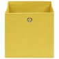 vidaXL Aufbewahrungsboxen 4 Stk. Vliesstoff 28x28x28 cm Gelb vidaXL Aufbewahrungsboxen 4 Stk. Vliesstoff 28x28x28 cm Gelb