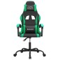 Gaming-Stuhl Drehbar Schwarz und Grün Kunstleder Gaming-Stuhl Drehbar Schwarz und Grün Kunstleder
