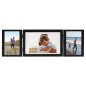 vidaXL Dreifach-Bilderrahmen Collage Schwarz 28x18 cm+2x(13x18 cm) vidaXL Dreifach-Bilderrahmen Collage Schwarz 28x18 cm+2x(13x18 cm)