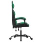 Gaming-Stuhl Drehbar Schwarz und Grün Kunstleder Gaming-Stuhl Drehbar Schwarz und Grün Kunstleder