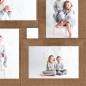 vidaXL Collage Bilderrahmen für 4x(13x18 cm) Fotos Hellbraun MDF vidaXL Collage Bilderrahmen für 4x(13x18 cm) Fotos Hellbraun MDF