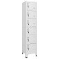 vidaXL Schließfachschrank Hellgrau 38x40x180 cm Stahl vidaXL Schließfachschrank Hellgrau 38x40x180 cm Stahl