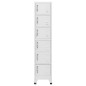 vidaXL Schließfachschrank Hellgrau 38x40x180 cm Stahl vidaXL Schließfachschrank Hellgrau 38x40x180 cm Stahl