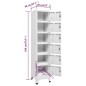 vidaXL Schließfachschrank Hellgrau 38x40x180 cm Stahl vidaXL Schließfachschrank Hellgrau 38x40x180 cm Stahl