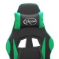 Gaming-Stuhl Drehbar Schwarz und Grün Kunstleder Gaming-Stuhl Drehbar Schwarz und Grün Kunstleder