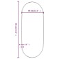 vidaXL Wandspiegel Schwarz 40x90 cm Oval vidaXL Wandspiegel Schwarz 40x90 cm Oval