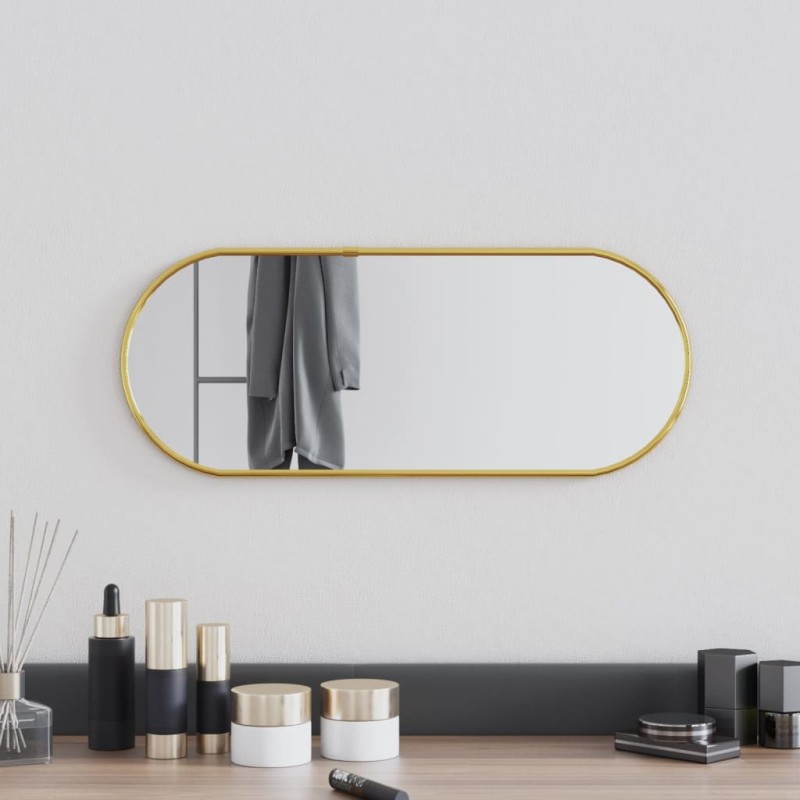 vidaXL Wandspiegel Golden 50x20 cm Oval vidaXL Wandspiegel Golden 50x20 cm Oval