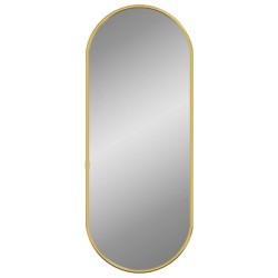 vidaXL Wandspiegel Golden 50x20 cm Oval