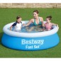 Bestway Fast Set Pool Aufblasbar Rund 183x51 cm Blau Bestway Fast Set Pool Aufblasbar Rund 183x51 cm Blau