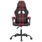Gaming-Stuhl Drehbar Schwarz und Weinrot Kunstleder Gaming-Stuhl Drehbar Schwarz und Weinrot Kunstleder