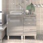 vidaXL Gastro-Küchenschränke 2 Stk. Edelstahl vidaXL Gastro-Küchenschränke 2 Stk. Edelstahl