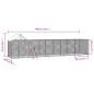 vidaXL Outdoor-Hundezwinger mit Dach Silbern 10x2x2,5 m Stahl Verzinkt vidaXL Outdoor-Hundezwinger mit Dach Silbern 10x2x2,5 m Stahl Verzinkt
