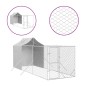 vidaXL Outdoor-Hundezwinger mit Dach Silbern 2x6x2,5m Verzinkter Stahl vidaXL Outdoor-Hundezwinger mit Dach Silbern 2x6x2,5m Verzinkter Stahl