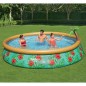 Bestway Fast Set Pool Aufblasbar Paradise Palms 457x84 cm Bestway Fast Set Pool Aufblasbar Paradise Palms 457x84 cm