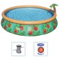 Bestway Fast Set Pool Aufblasbar Paradise Palms 457x84 cm Bestway Fast Set Pool Aufblasbar Paradise Palms 457x84 cm