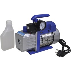 vidaXL Vakuumpumpe Einstufig mit 2-Wege-Verteiler-Manometer Set