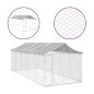 vidaXL Outdoor-Hundezwinger mit Dach Silbern 3x7,5x2,5m Stahl Verzinkt vidaXL Outdoor-Hundezwinger mit Dach Silbern 3x7,5x2,5m Stahl Verzinkt