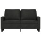 vidaXL 2-Sitzer-Sofa Schwarz 120 cm Stoff vidaXL 2-Sitzer-Sofa Schwarz 120 cm Stoff
