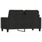 vidaXL 2-Sitzer-Sofa Schwarz 120 cm Stoff vidaXL 2-Sitzer-Sofa Schwarz 120 cm Stoff