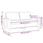 vidaXL 2-Sitzer-Sofa Schwarz 120 cm Stoff vidaXL 2-Sitzer-Sofa Schwarz 120 cm Stoff