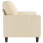 vidaXL 2-Sitzer-Sofa Creme 140 cm Stoff vidaXL 2-Sitzer-Sofa Creme 140 cm Stoff