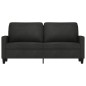 vidaXL 2-Sitzer-Sofa Schwarz 140 cm Stoff vidaXL 2-Sitzer-Sofa Schwarz 140 cm Stoff