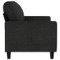 vidaXL 2-Sitzer-Sofa Schwarz 140 cm Stoff vidaXL 2-Sitzer-Sofa Schwarz 140 cm Stoff