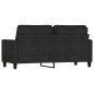 vidaXL 2-Sitzer-Sofa Schwarz 140 cm Stoff vidaXL 2-Sitzer-Sofa Schwarz 140 cm Stoff