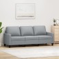 vidaXL 3-Sitzer-Sofa Hellgrau 180 cm Stoff vidaXL 3-Sitzer-Sofa Hellgrau 180 cm Stoff