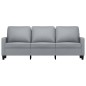 vidaXL 3-Sitzer-Sofa Hellgrau 180 cm Stoff vidaXL 3-Sitzer-Sofa Hellgrau 180 cm Stoff