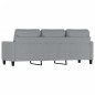 vidaXL 3-Sitzer-Sofa Hellgrau 180 cm Stoff vidaXL 3-Sitzer-Sofa Hellgrau 180 cm Stoff