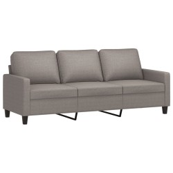 vidaXL 3-Sitzer-Sofa Taupe 180 cm Stoff