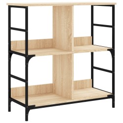vidaXL Bücherregal Sonoma-Eiche 78,5x33x82 cm Holzwerkstoff