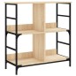 vidaXL Bücherregal Sonoma-Eiche 78,5x33x82 cm Holzwerkstoff vidaXL Bücherregal Sonoma-Eiche 78,5x33x82 cm Holzwerkstoff