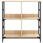 vidaXL Bücherregal Sonoma-Eiche 78,5x33x82 cm Holzwerkstoff vidaXL Bücherregal Sonoma-Eiche 78,5x33x82 cm Holzwerkstoff
