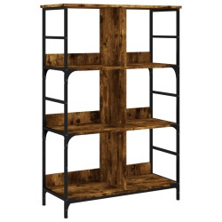 vidaXL Bücherregal Räuchereiche 78,5x33x117,5 cm Holzwerkstoff